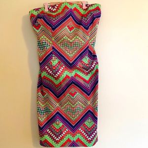 Laundry by Shelli Segal Calypso Coral Mini Dress — Size 4